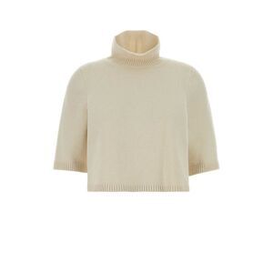 Alaia Women Ivory Cashmere Blend Sweater